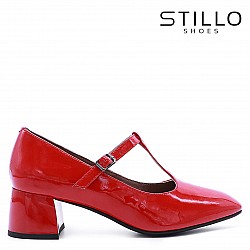 Червени обувки МЕРИ ДЖЕЙН с ток – 48073 — Stillo-bg.com Червени обувки МЕРИ ДЖЕЙН с ток – 48073