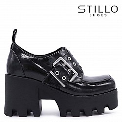 Гръндж обувки от еко лак – 48660 — Stillo-bg.com Гръндж обувки от еко лак – 48660