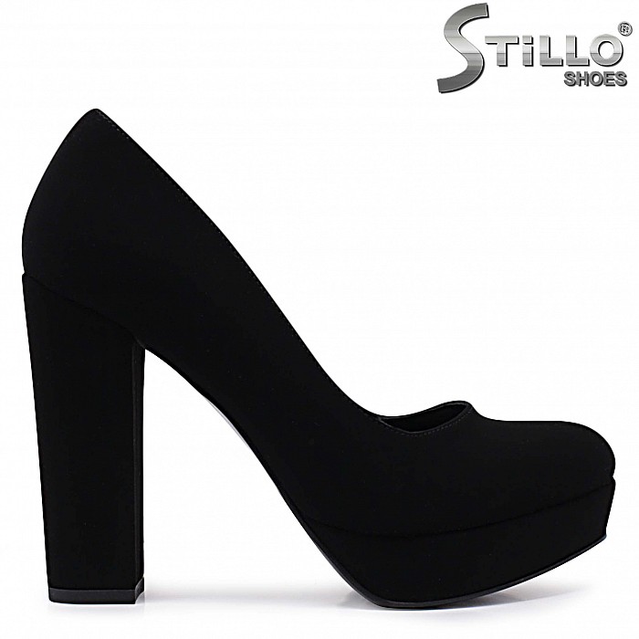 Дамски обувки на висок стабилен ток-37112